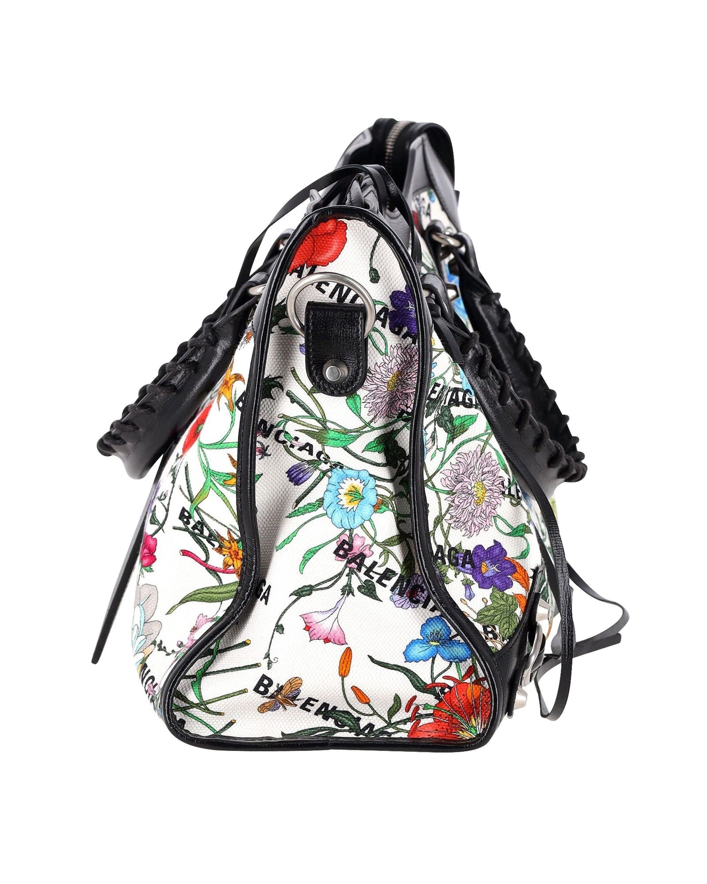 Gucci x Luxury Balenciaga Trending 2026 The Hacker Project Floral Neo Classic Bag Medium in White Floral Canvas