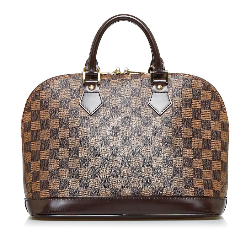 Louis Vuitton Alma Handbag N53151 Brown PVC Leather Louis Vuitton