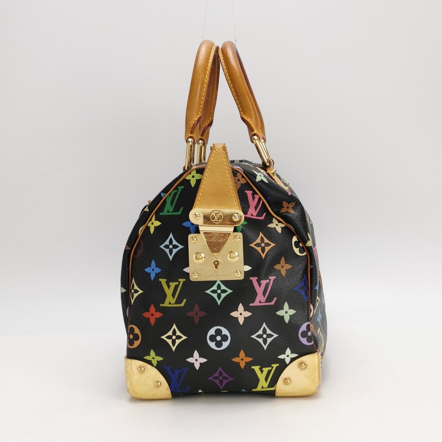 Louis Vuitton x Takashi Murakami Speedy 30 Lock Black Multicolor
