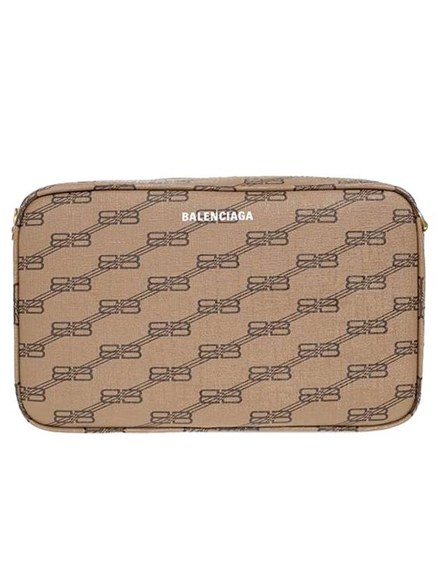 Luxury Balenciaga Trending 2026 Monogram Logo Camera Cross Bag Beige