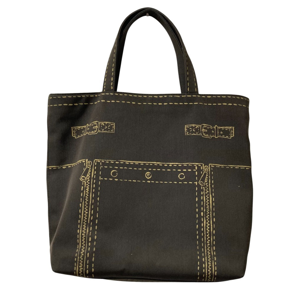 Saint Laurent Rive Gauche Canvas Tote Bag