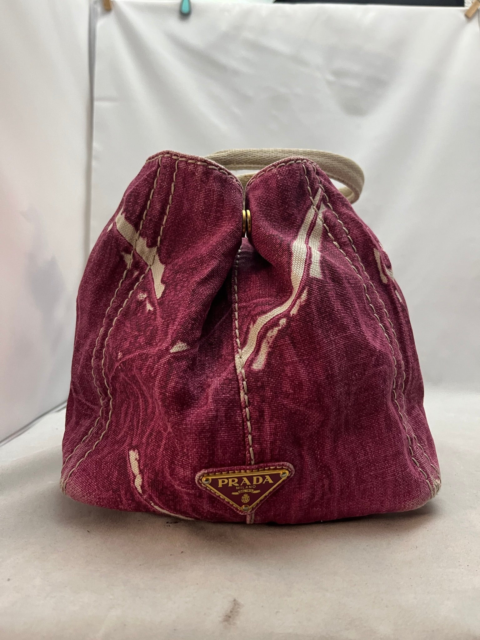Prada pink Denimtaske Luxury Handbag