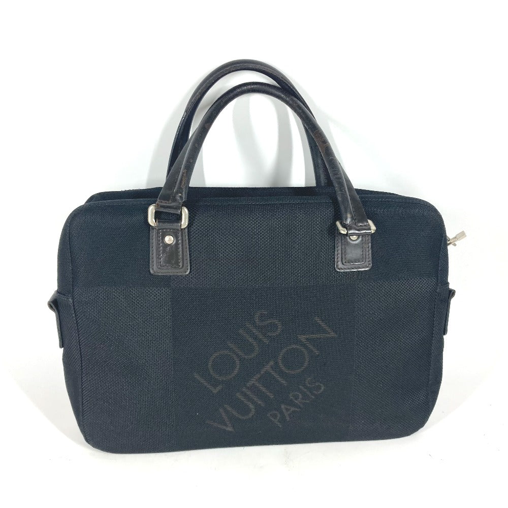 LOUIS VUITTON Business bag Damier Jean Canvas black Damier Jean Yak Women
