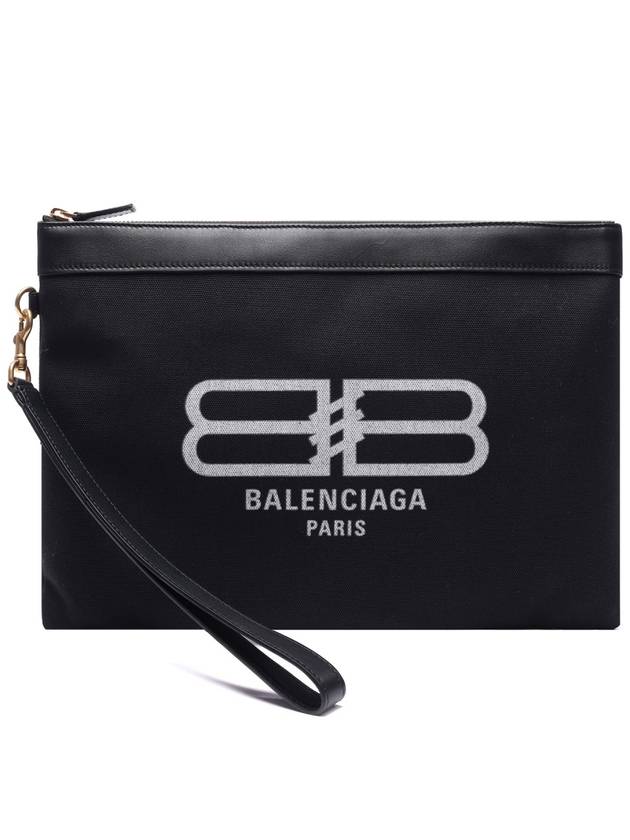 Luxury Balenciaga Trending 2026 Flat Jumbo Clutch Bag Black