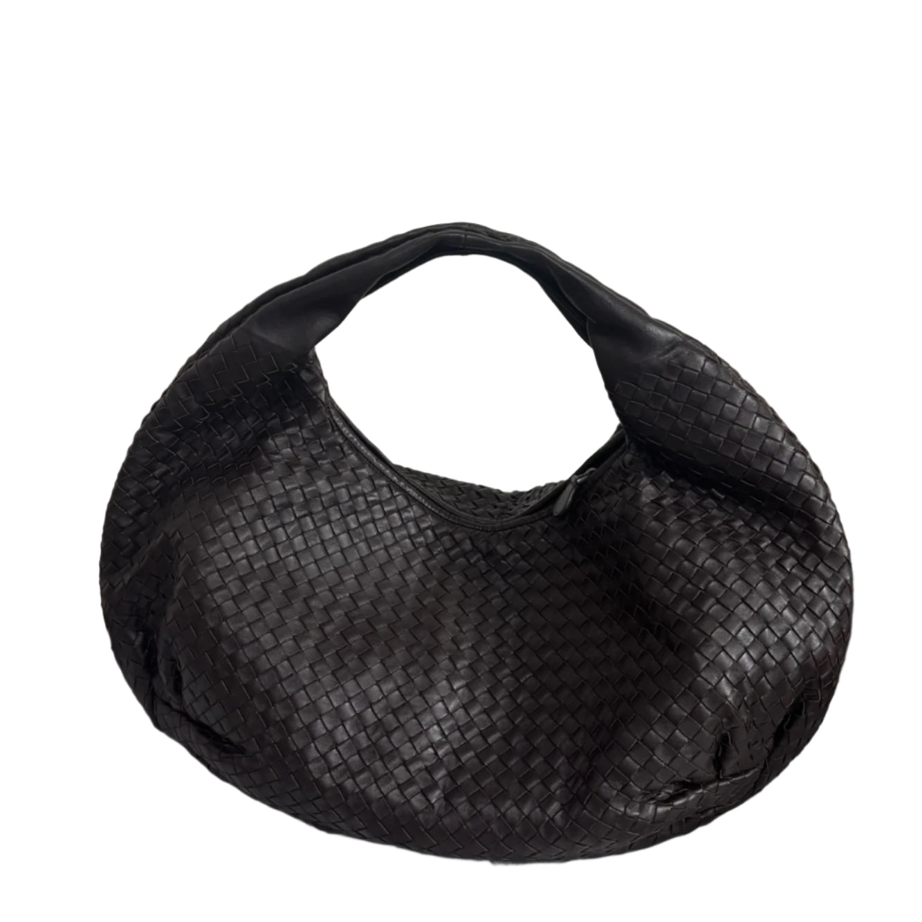 Bottega Veneta Belly Hobo Intrecciato Leather Chocolate Brown Large 45