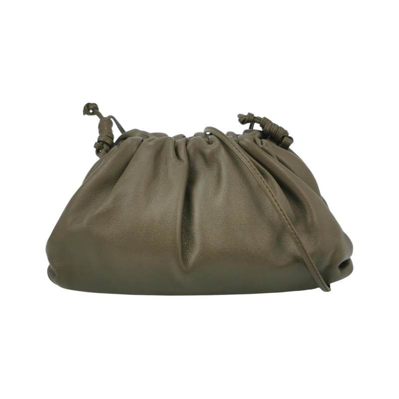 Bottega Veneta Pouch Mini Leather Dark Green