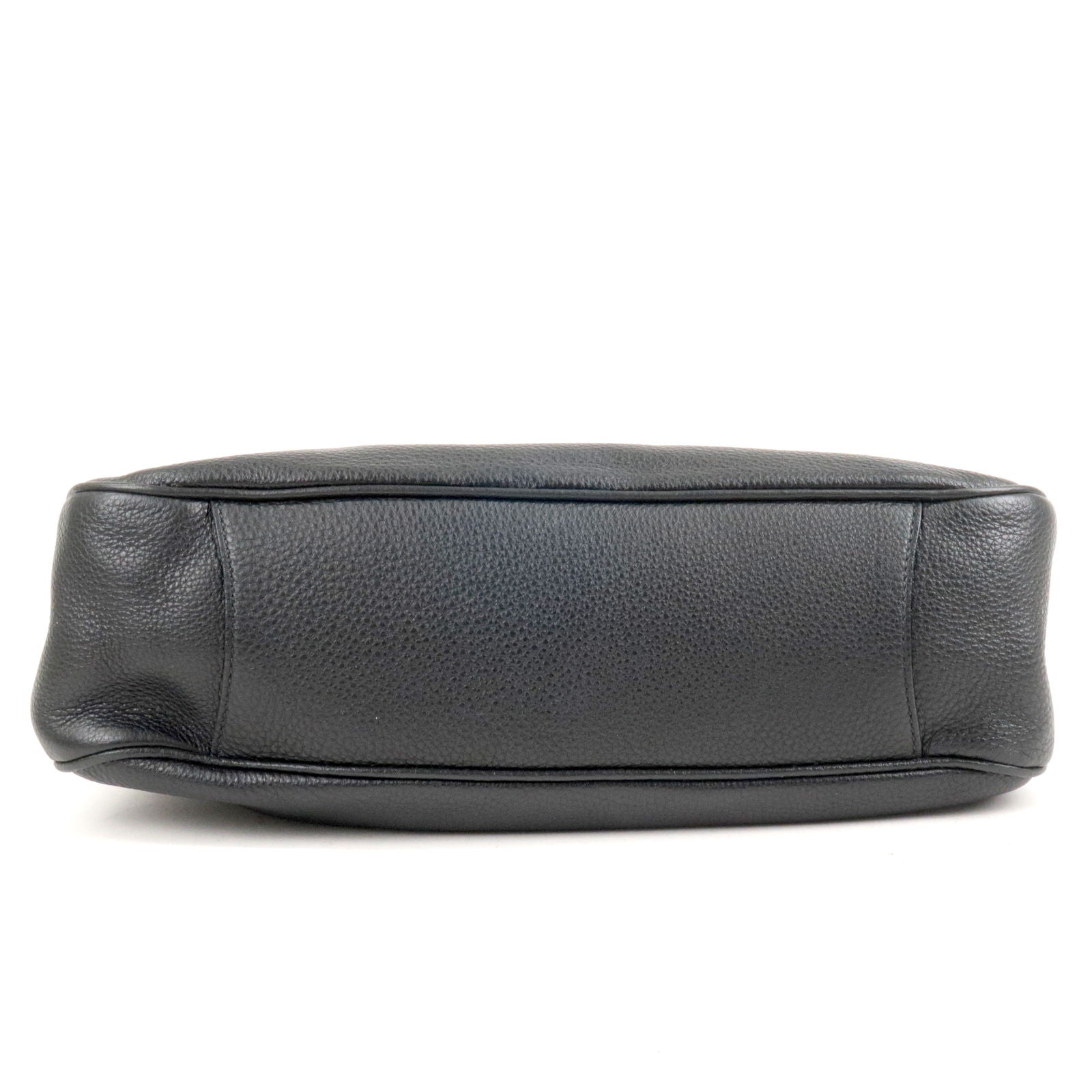 PRADA Vitello Phenix Leather Shoulder Bag NERO Black