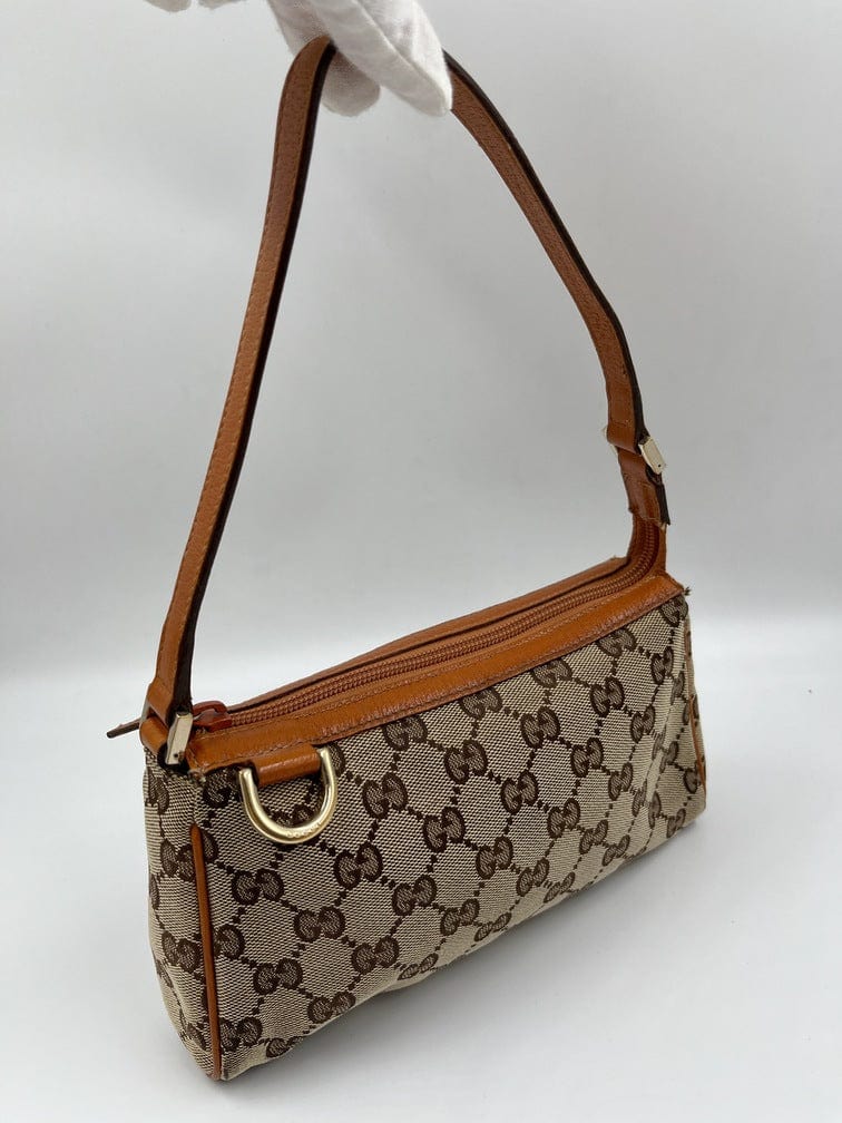 Gucci Leather Nylon Shoulder Bag Style 3