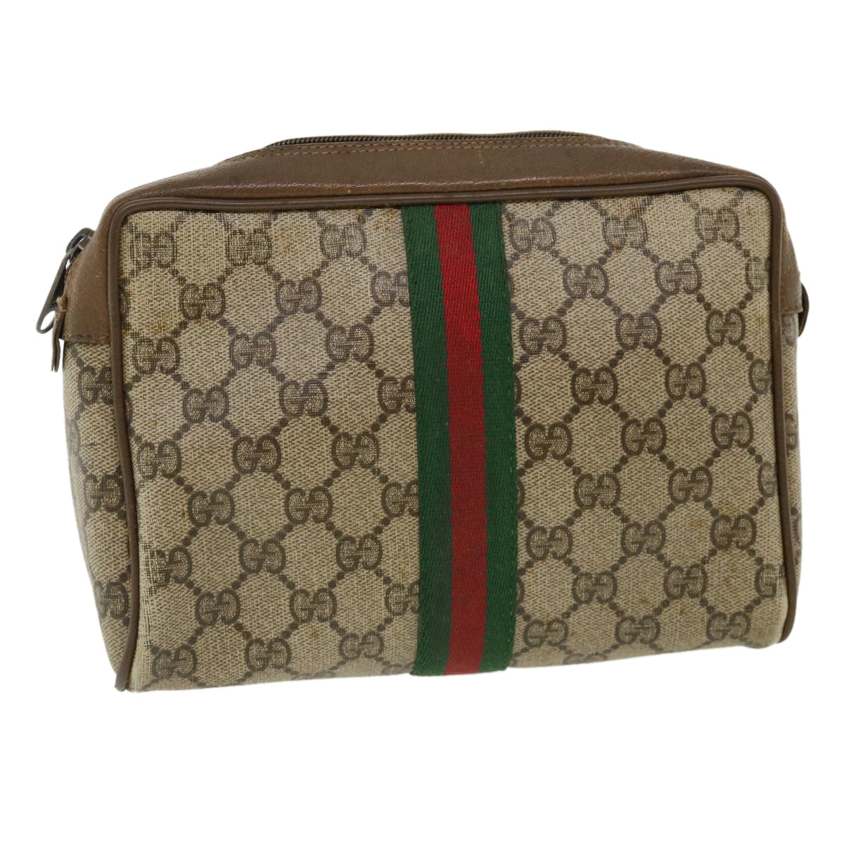 Gucci Leather Canvas Clutch