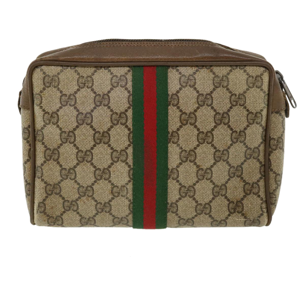 Gucci Leather Canvas Clutch