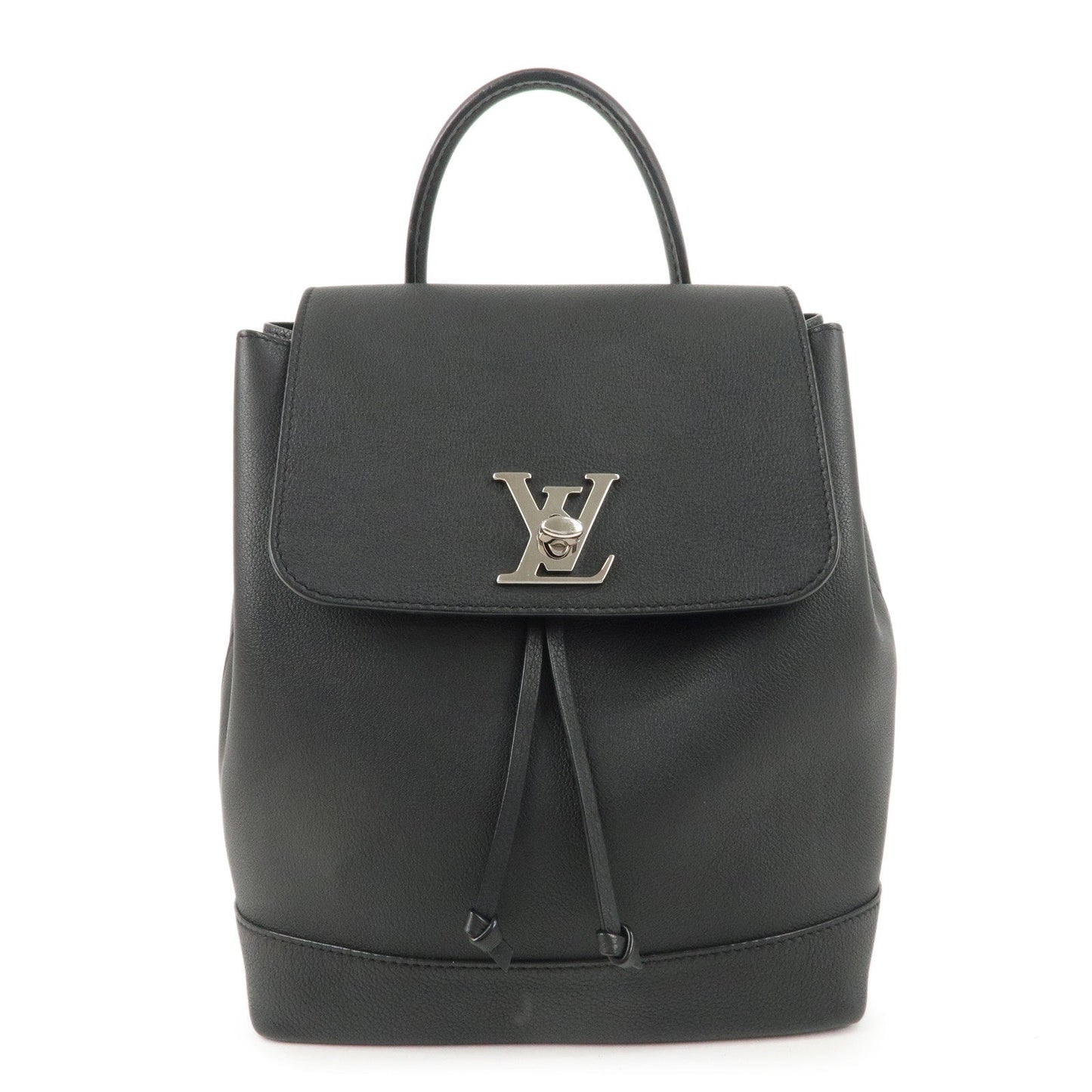 Louis Vuitton Lock Me Back Pack Bag Noir Black M41815