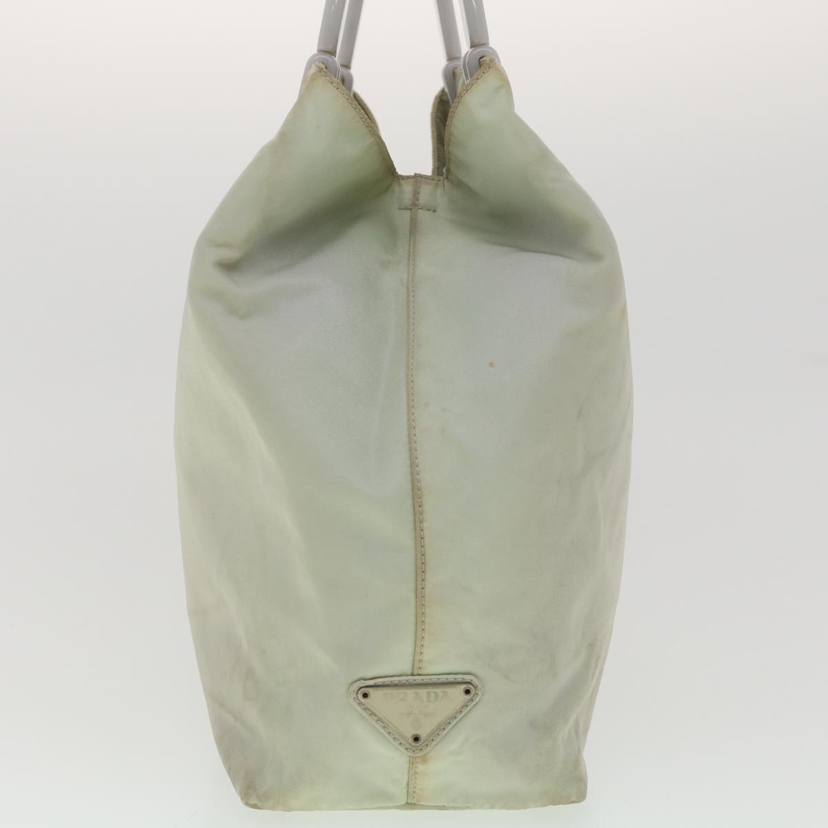 Prada Hand Bag Nylon Gray
