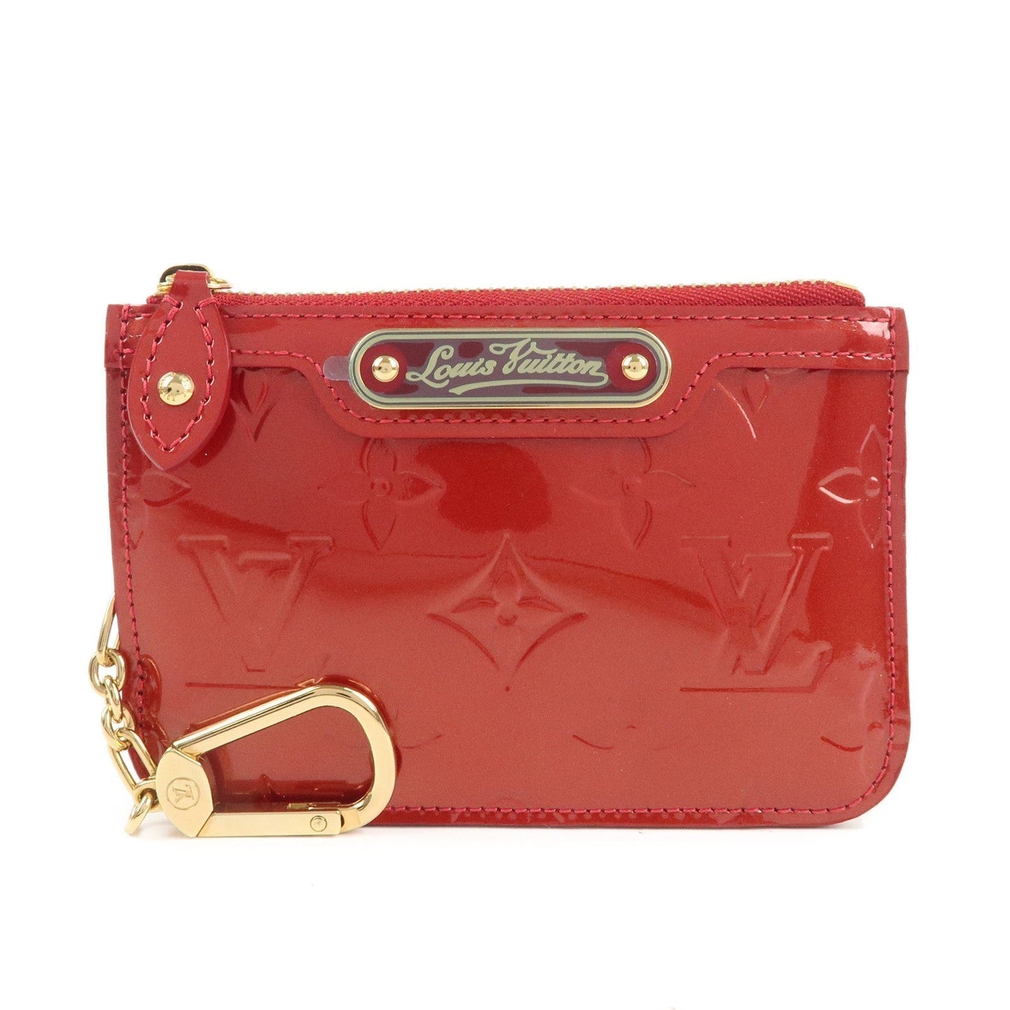 Louis Vuitton Monogram Vernis Pochette Cles Pomme d'Amour M93559