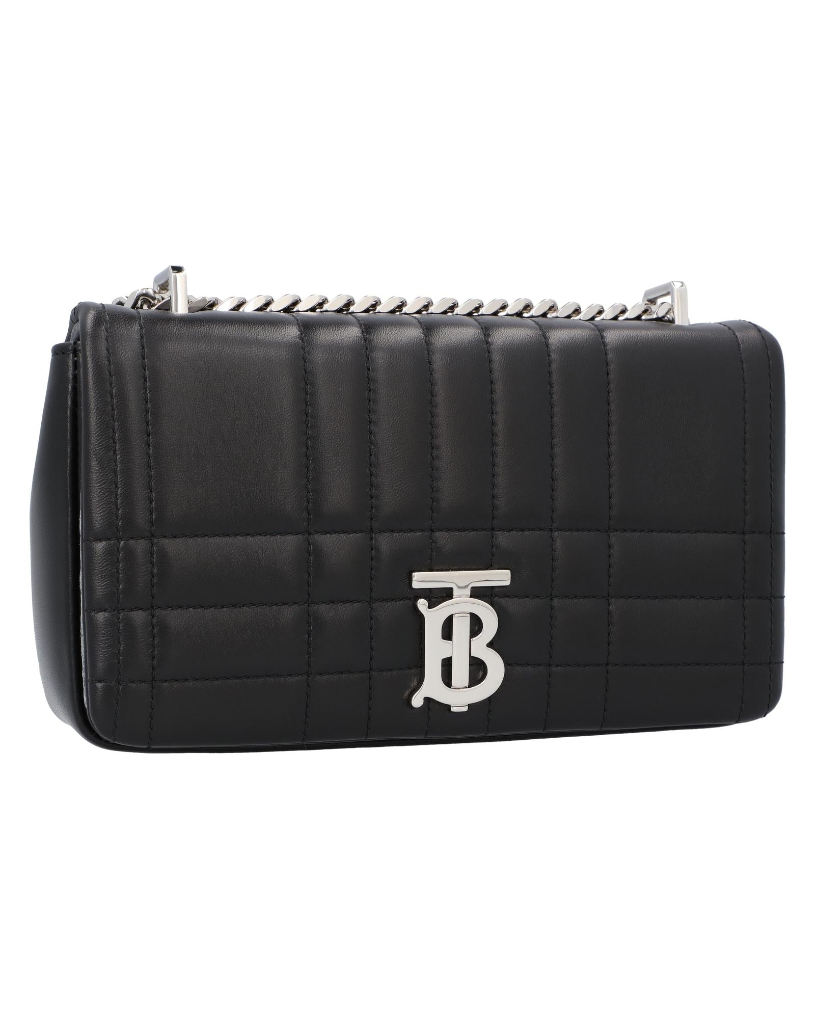Burberry TB Bag Quilted Leather Shoulder Bag Women Black | Black