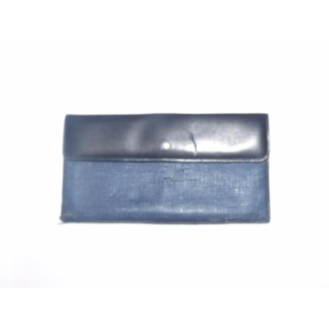 Gucci Navy Coated Canvas Leather Wallet