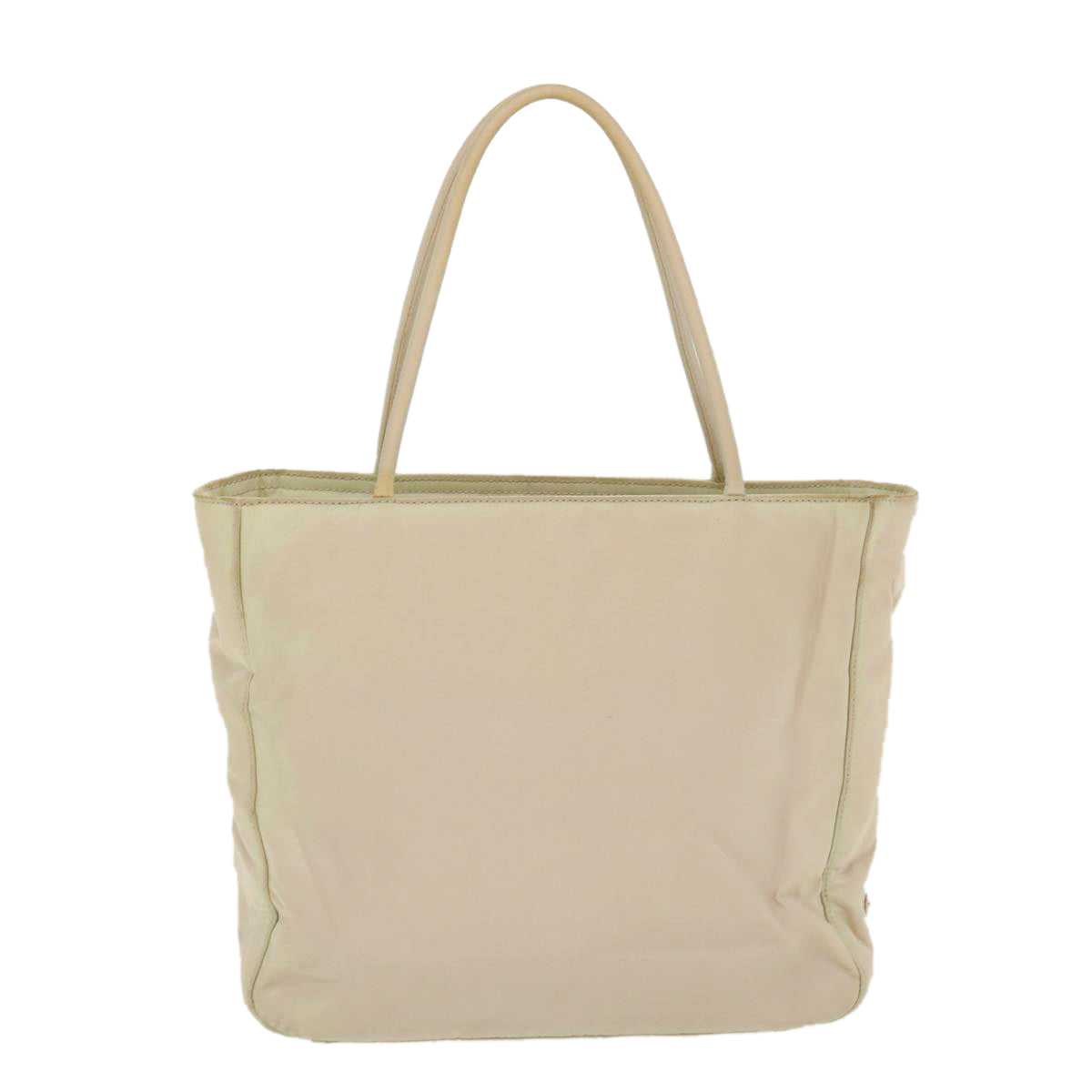 Prada Hand Bag Nylon Cream