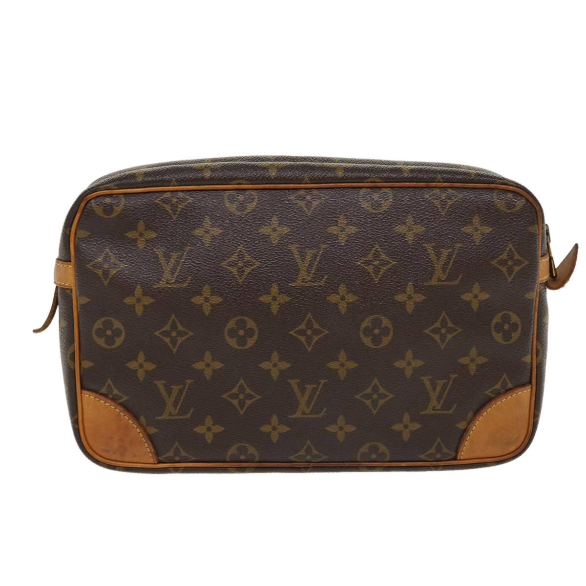 LOUIS VUITTON Monogram Compiegne 28 Clutch Bag M51845 LV 38598