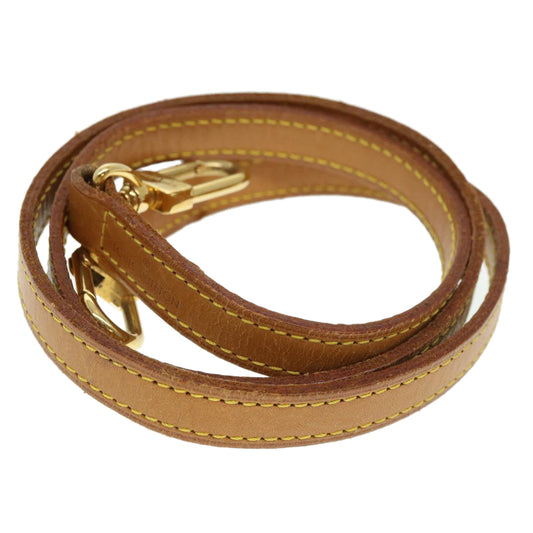LOUIS VUITTON Shoulder Strap Leather 35.4"" Beige LV 38843