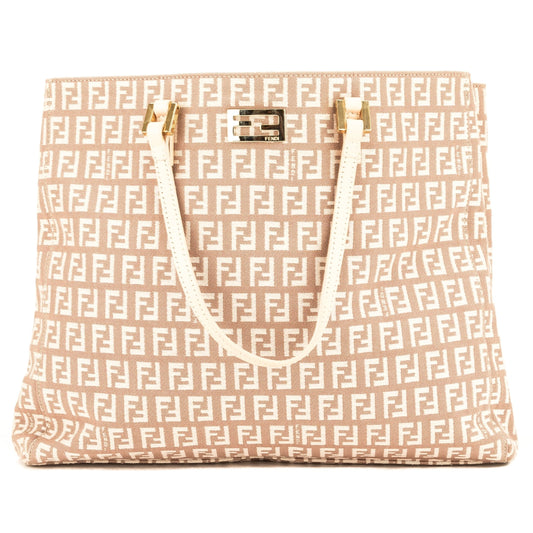 Fendi Pink Zucca Canvas Tote Bag ( )