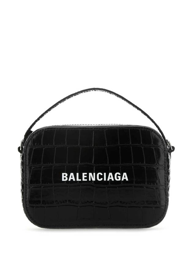 Luxury Balenciaga Trending 2026 Logo Camera Cross Bag Black