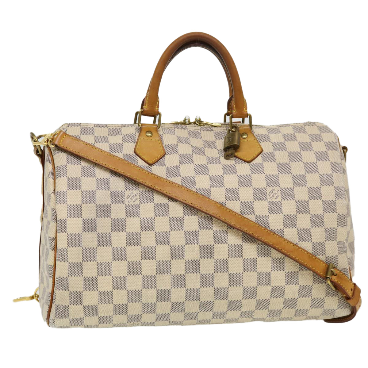 LOUIS VUITTON Damier Azur Bandouliere 35 Hand Bag N41002 LV 39036
