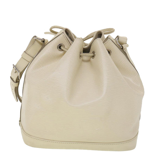 LOUIS VUITTON Epi Petit Noe Shoulder Bag White Yvoire M4084J LV 39066