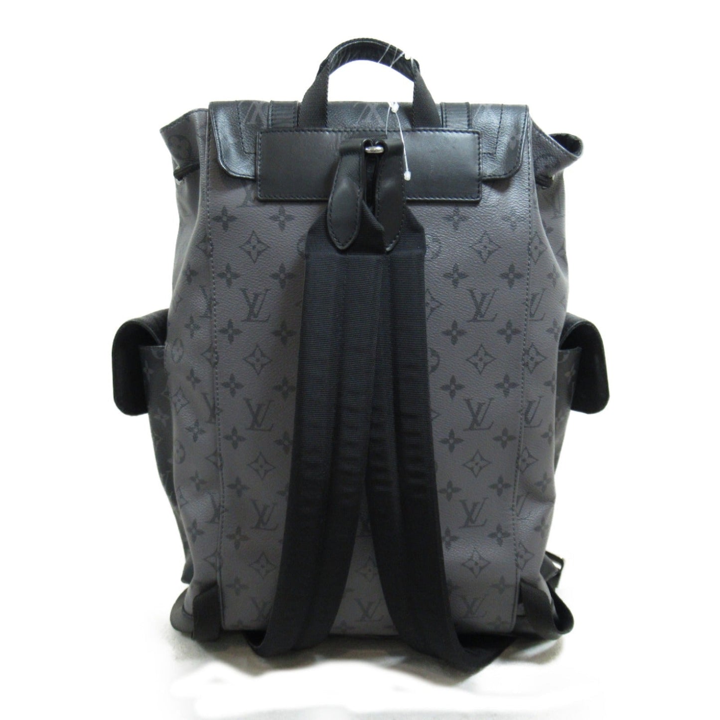 Louis Vuitton Christophers PM Backpack Bag PVC Coated Canvas Monogram Eclipse Reverse Grey M45419