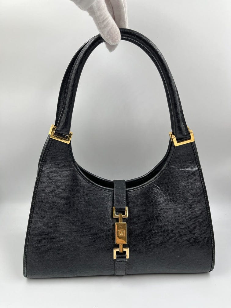 Gucci Jackie Leather Nylon Shoulder Bag Style 5