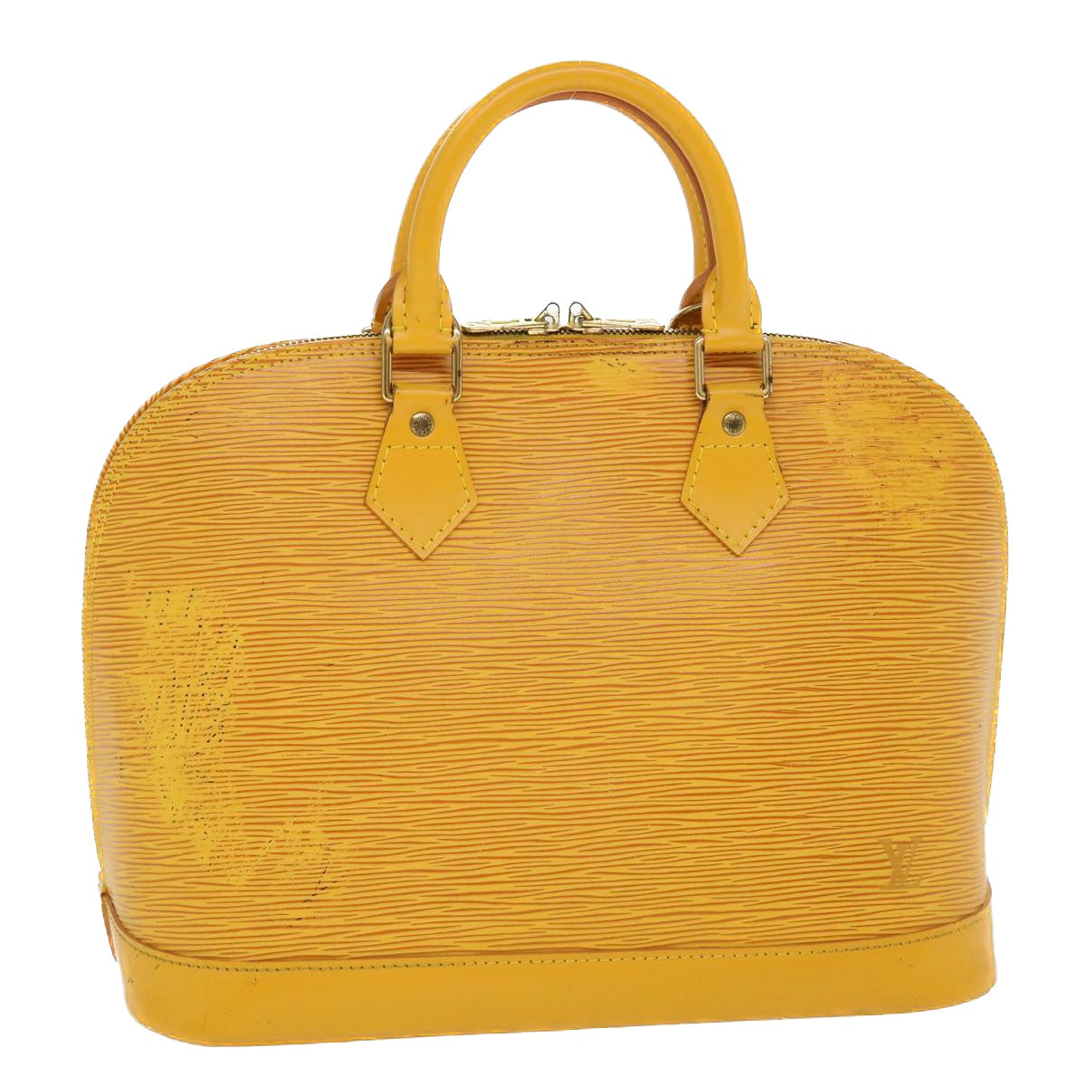 LOUIS VUITTON Epi Alma Hand Bag Tassili Yellow M52149 LV 39561