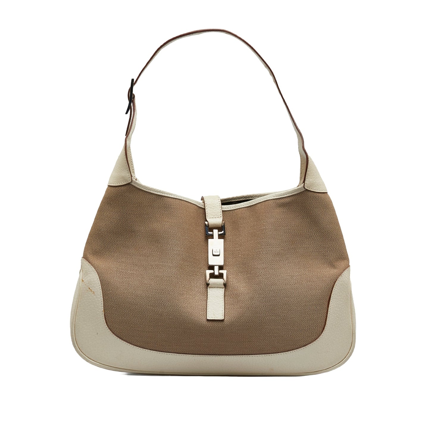 Gucci Leather Canvas Shoulder Bag