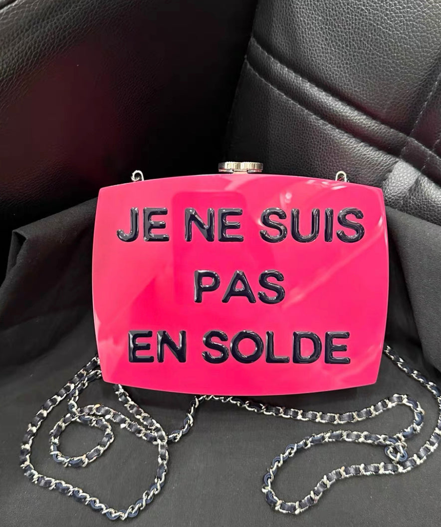 Chanel SS 2015 je ne suis pas en e  Minaudiere Clutch
