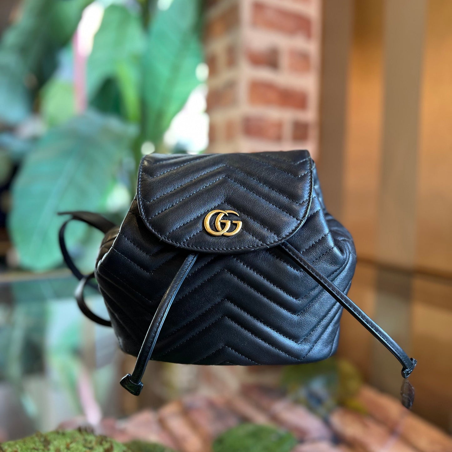 Gucci Leather Backpack