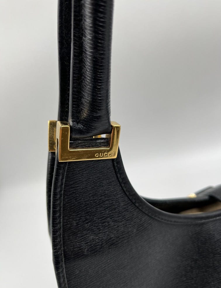 Gucci Jackie Leather Nylon Shoulder Bag Style 5