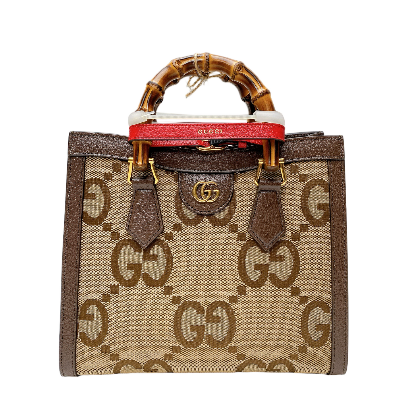 Gucci Lou Leather Canvas Tote