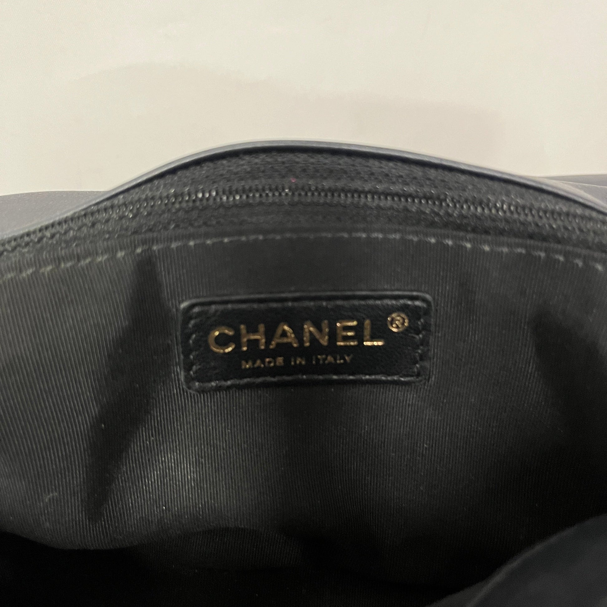 CHANEL Bag Leather NVY Flap Bag
