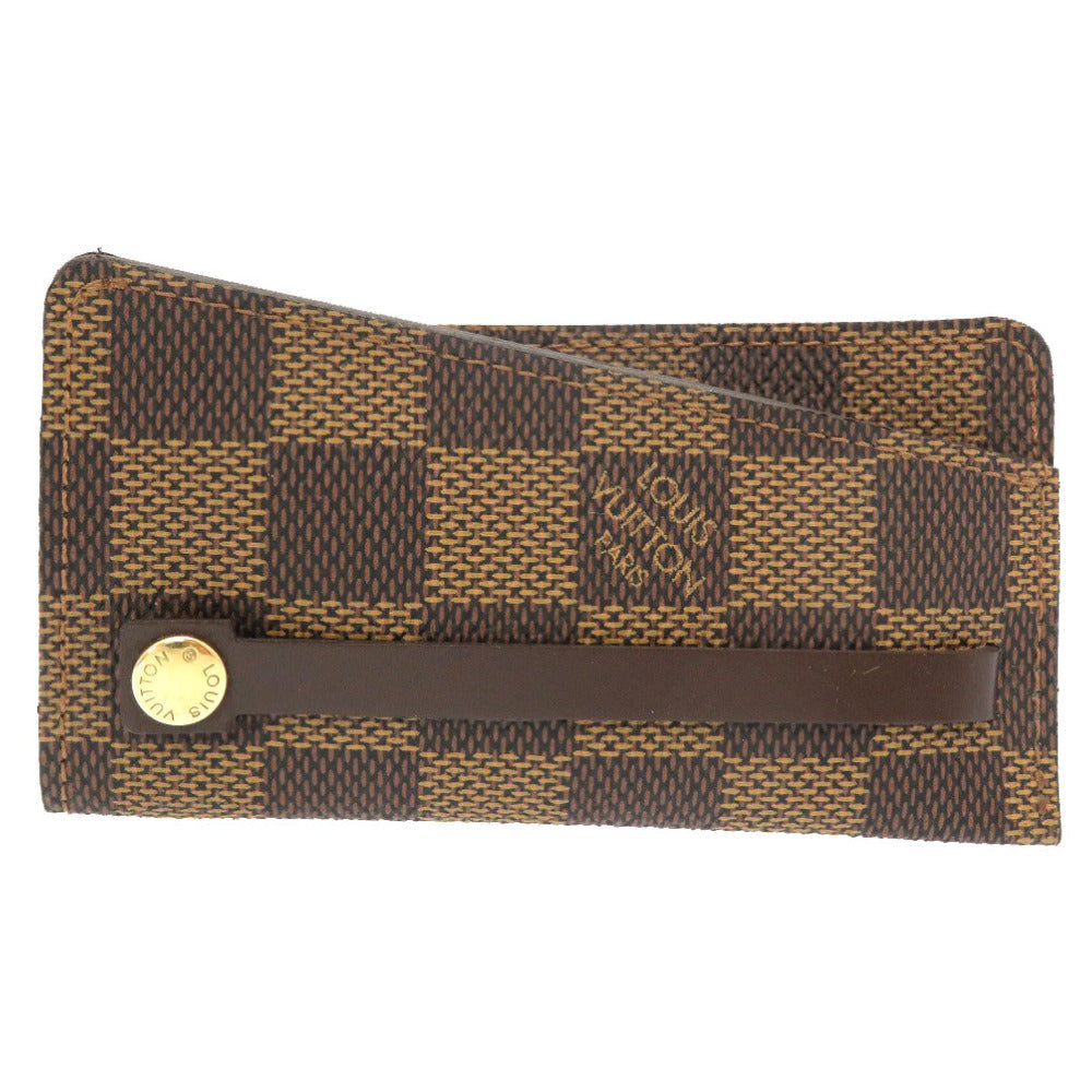 LOUIS VUITTON Key case Key holder Damier canvas Brown Damier Ebene ClochettePM Women(Unisex)