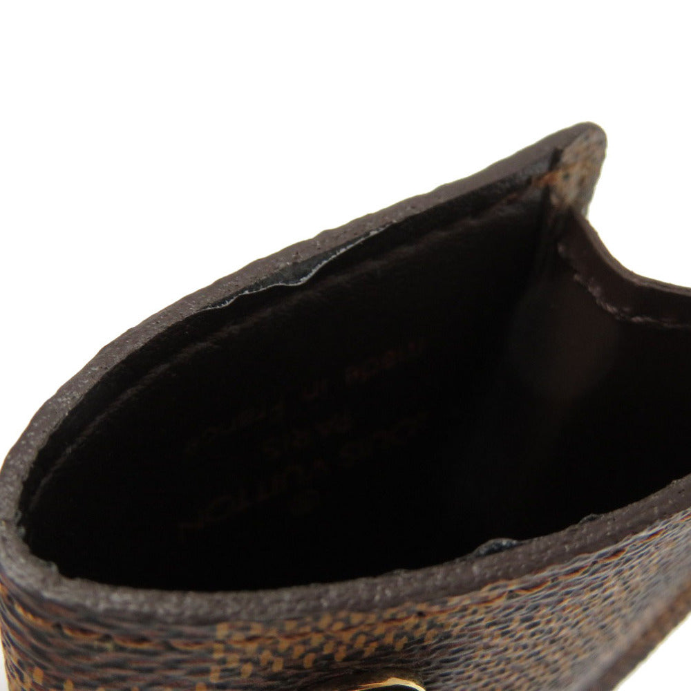LOUIS VUITTON Key case Key holder Damier canvas Brown Damier Ebene ClochettePM Women(Unisex)