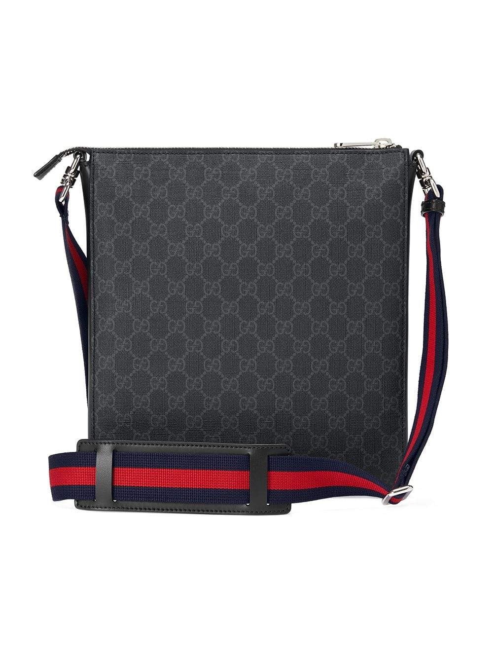 Gucci Monogram Nylon Leather Canvas Crossbody