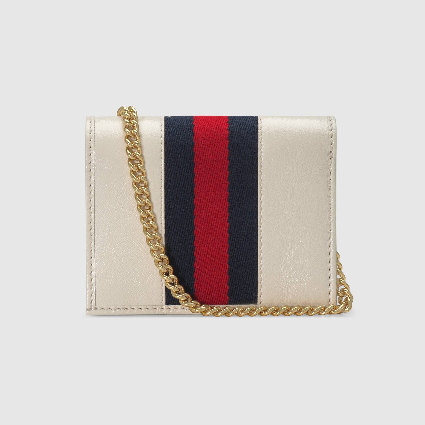 Gucci Rajah Chain Case Wallet White