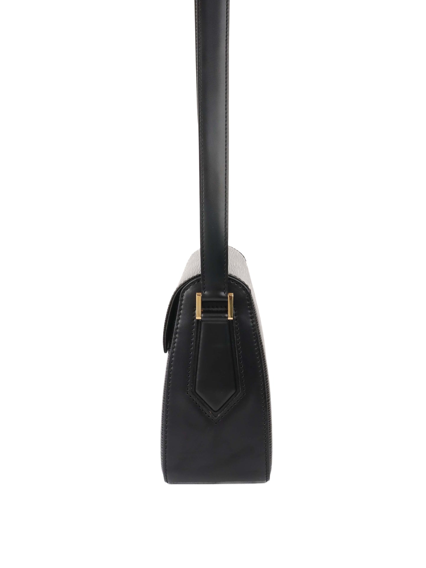Louis Vuitton Black Bucci Epi Leather Shoulder Bag.