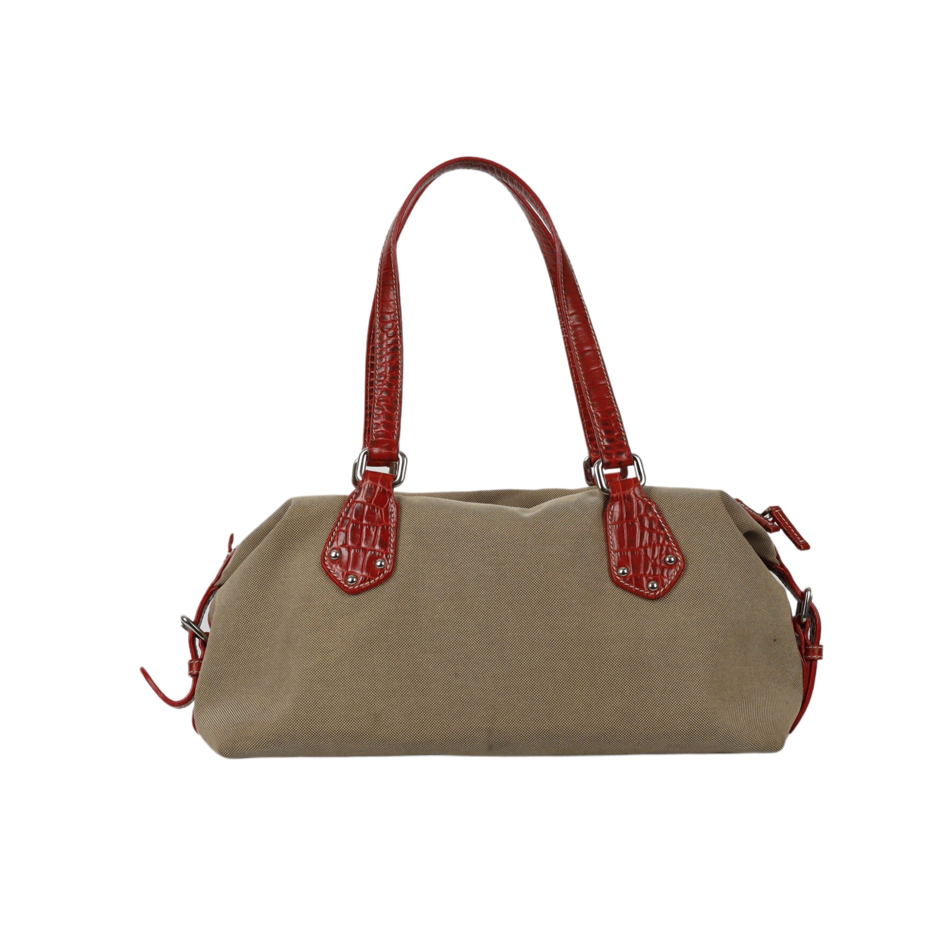 Prada Jacquard Bowling HandBag