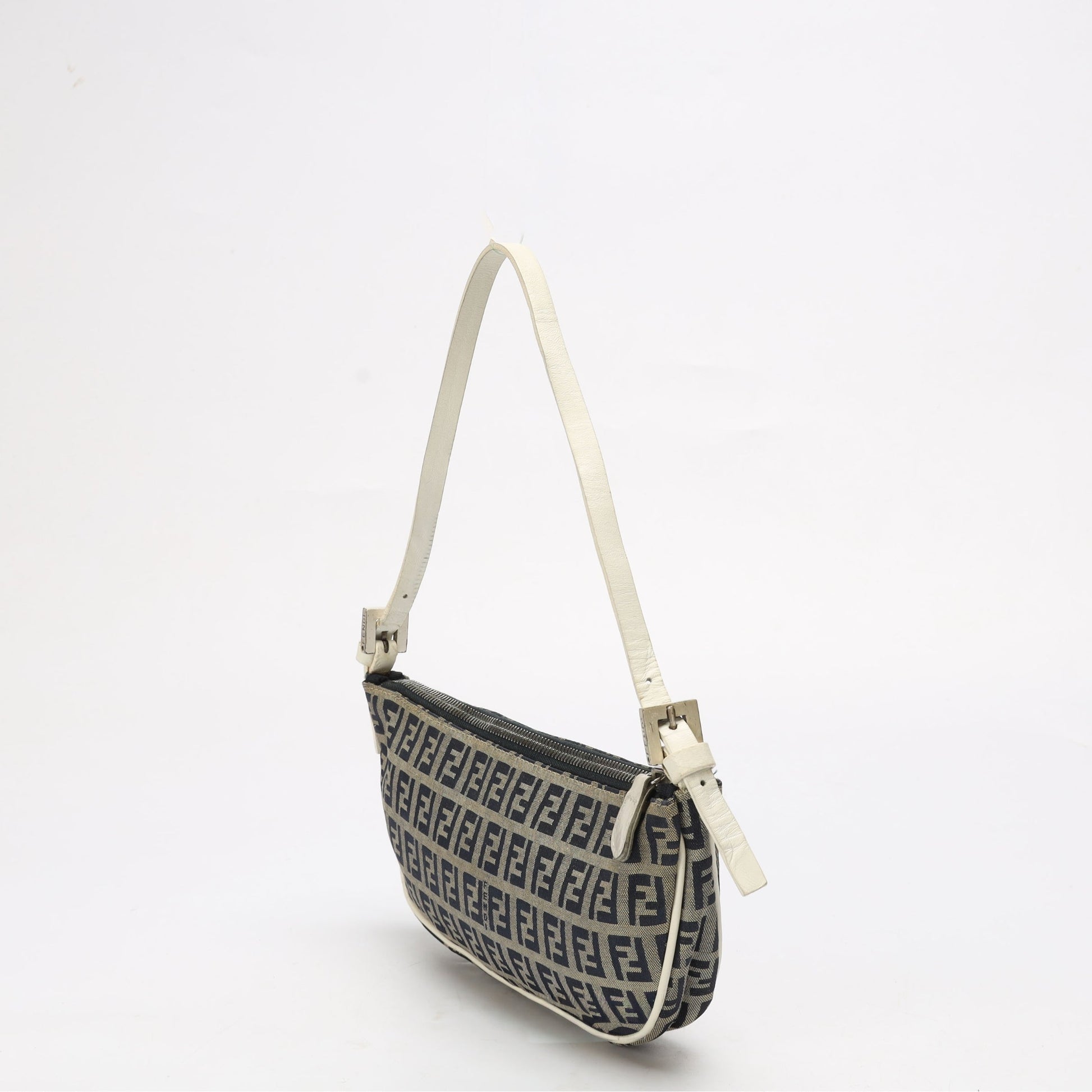 Fendi Zucchino Logo Mini Baguette
