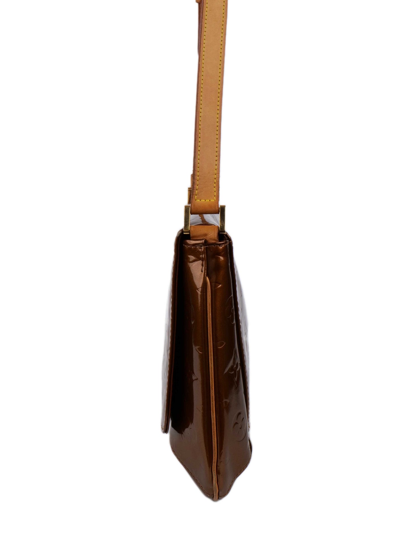 Louis Vuitton Bronze Vernis Patent Mtte Salsa Bag.