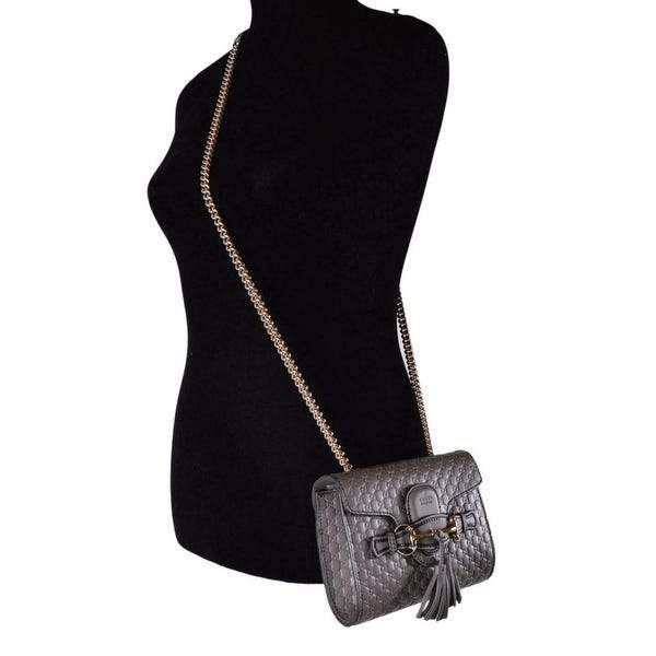 Gucci Monogram Chain Leather Crossbody