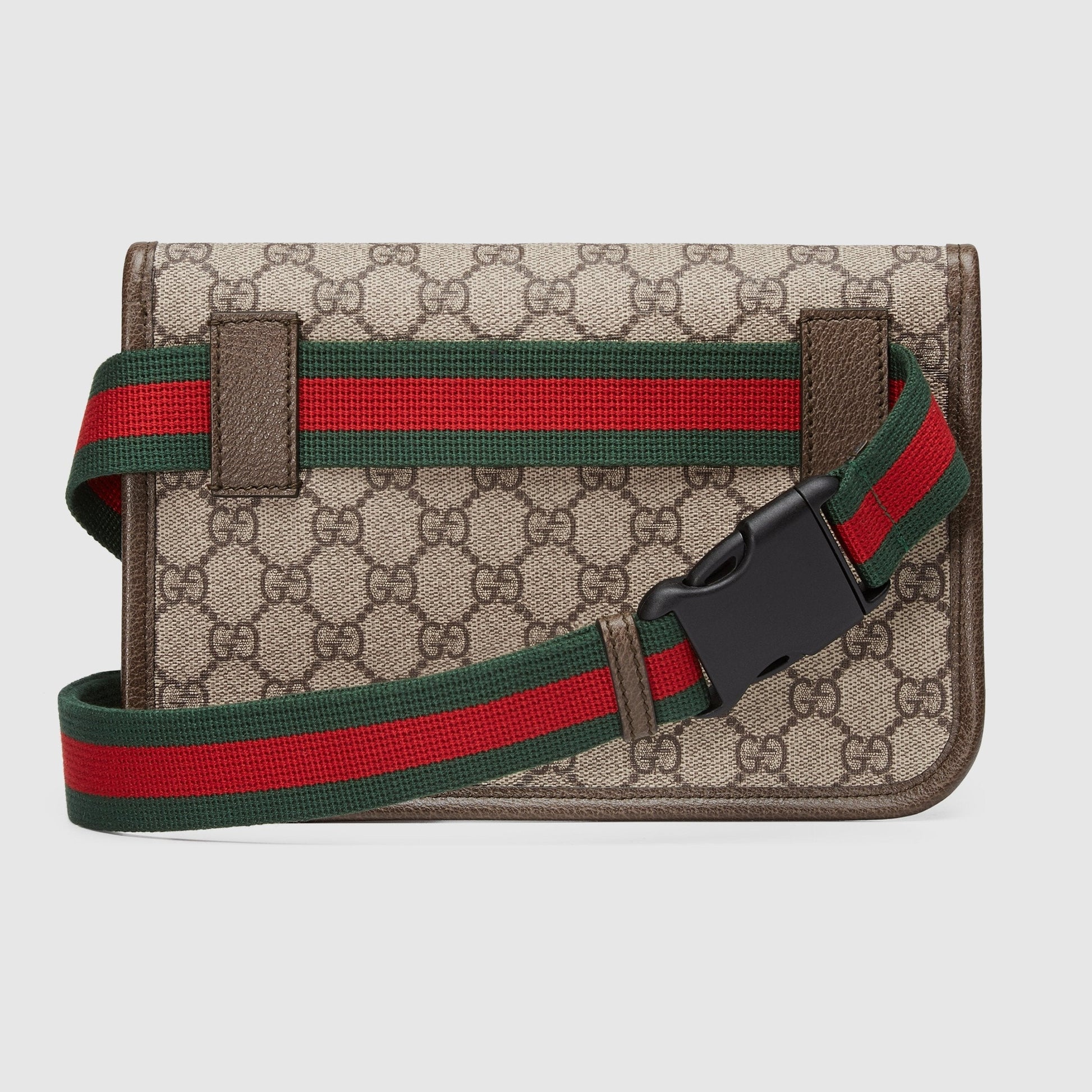 Gucci Monogram Nylon Leather Canvas Crossbody