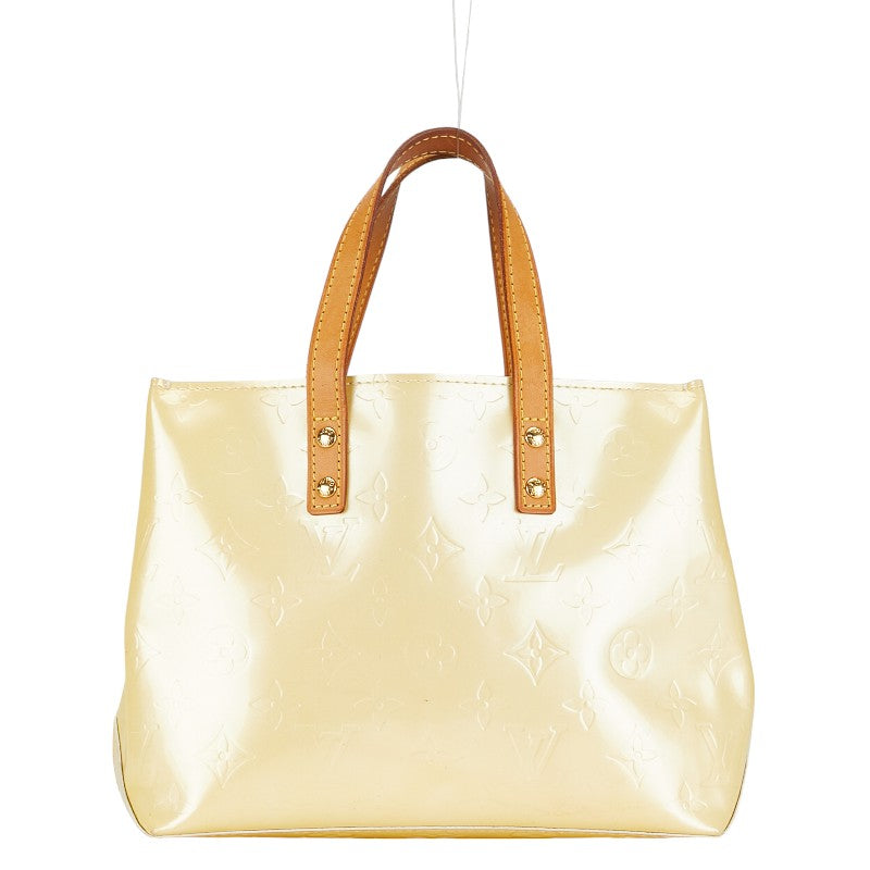 Louis Vuitton Monogram Vernis Reed PM Handbag M91336 Pearl White Patent Leather Louis Vuitton