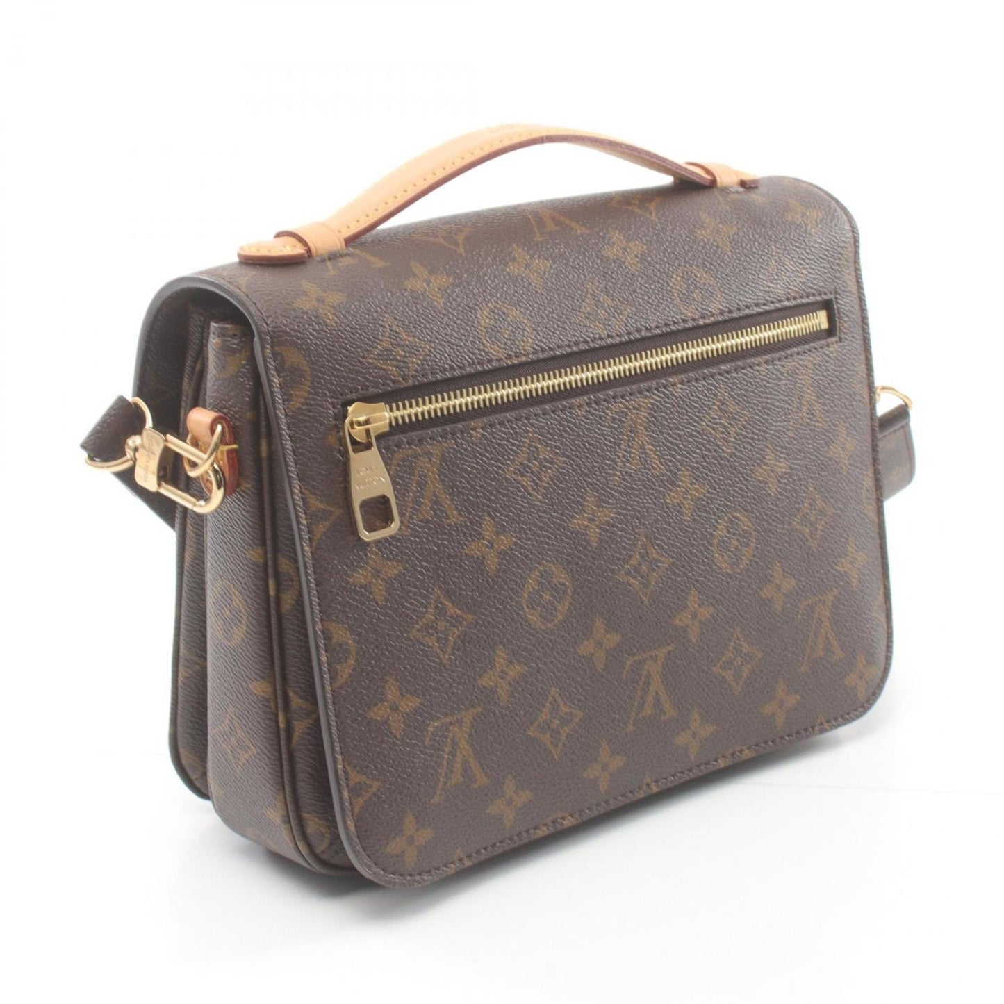 Louis Vuitton Coated Canvas Monogram Pvc Leather Handbag Pochette
