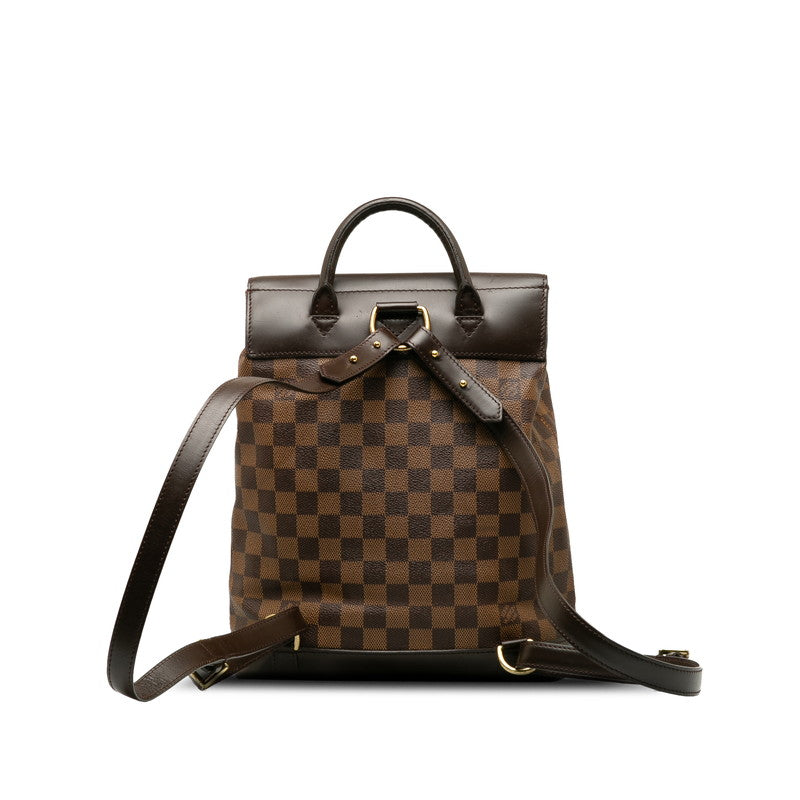 Louis Vuitton Louis Vuitton Damière N51132 Daypack PVC/Leather Brown