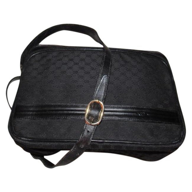 Gucci Leather Canvas Shoulder Bag