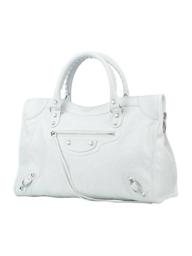 Luxury Balenciaga Trending 2026 Le City Medium Bag White